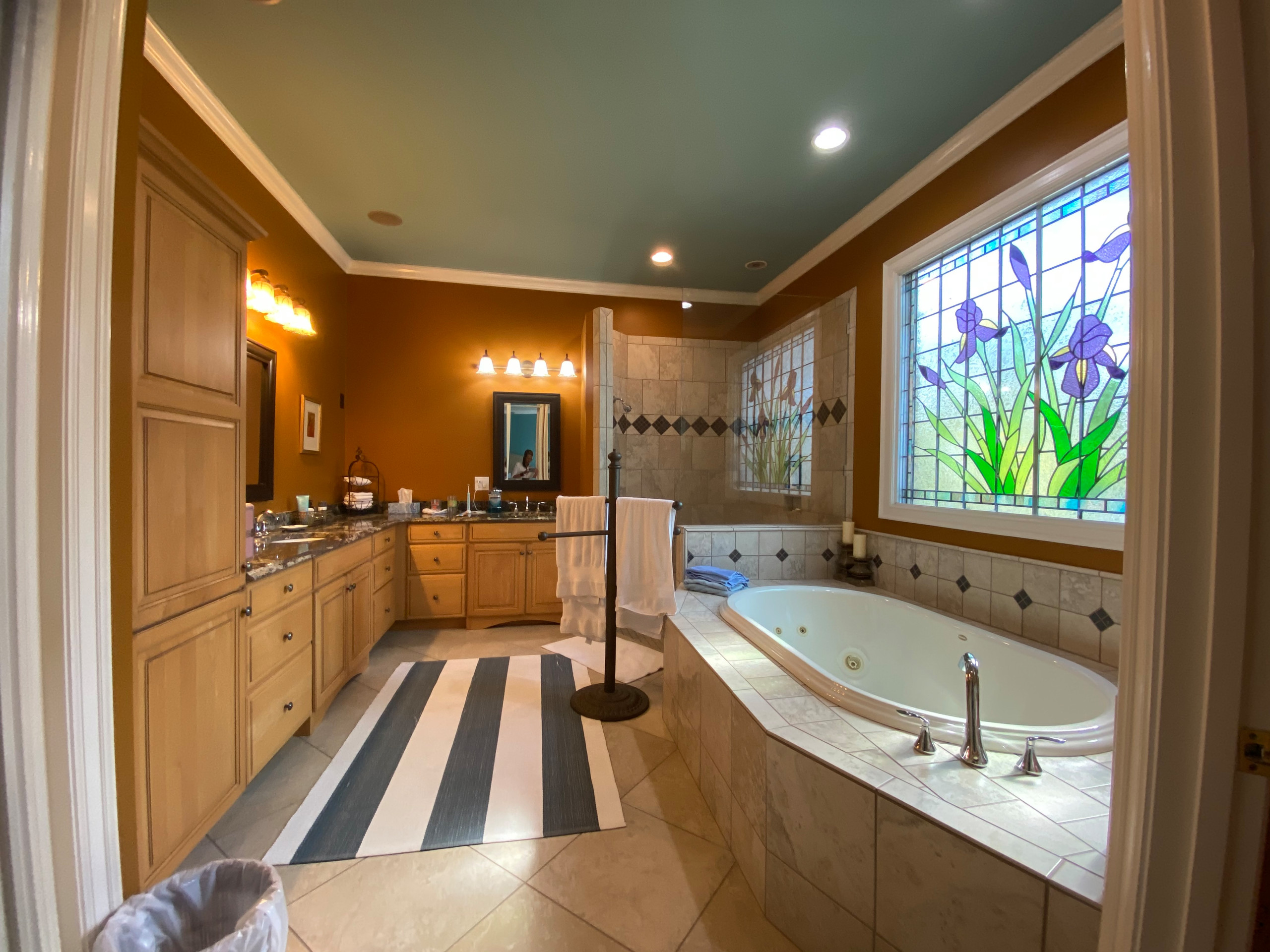 Lake Norman - Nature Inspired Master bathroom remodel