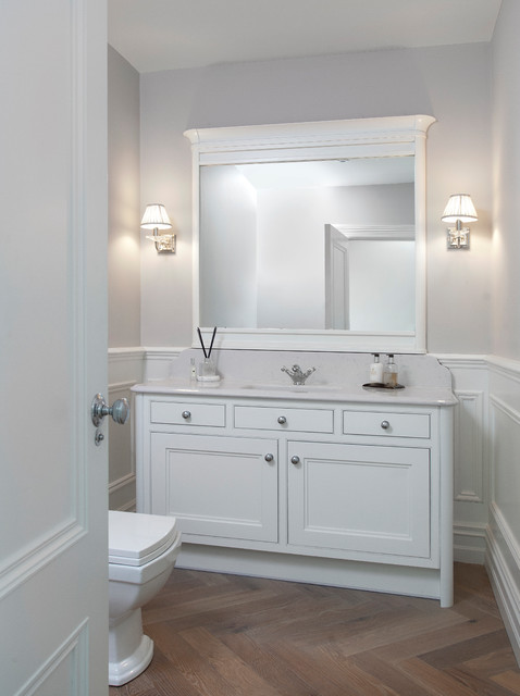 Stepped shaker inframe Foxrock farmhouse-kitchen