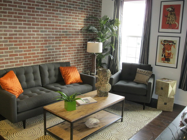 condo living area - Modern - Living Room - Cincinnati - by Nest Designs LLC