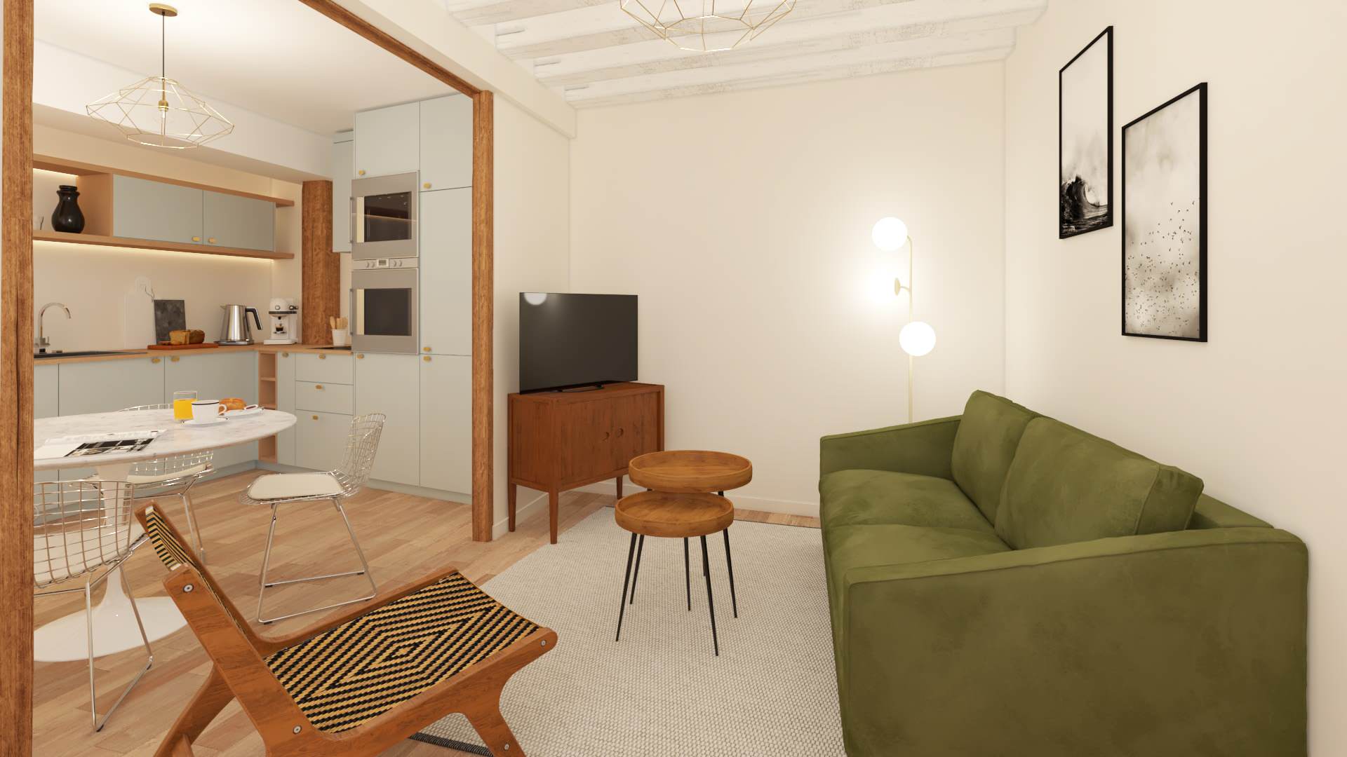 Paris - Appartement de 52m² dans le quartier de Jussieu