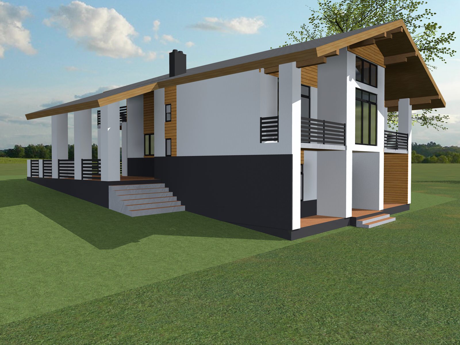 Проект отделки фасада дома