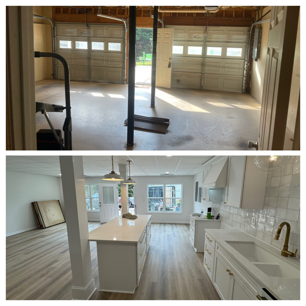 Dallas Garage Conversion and Basement Remodel