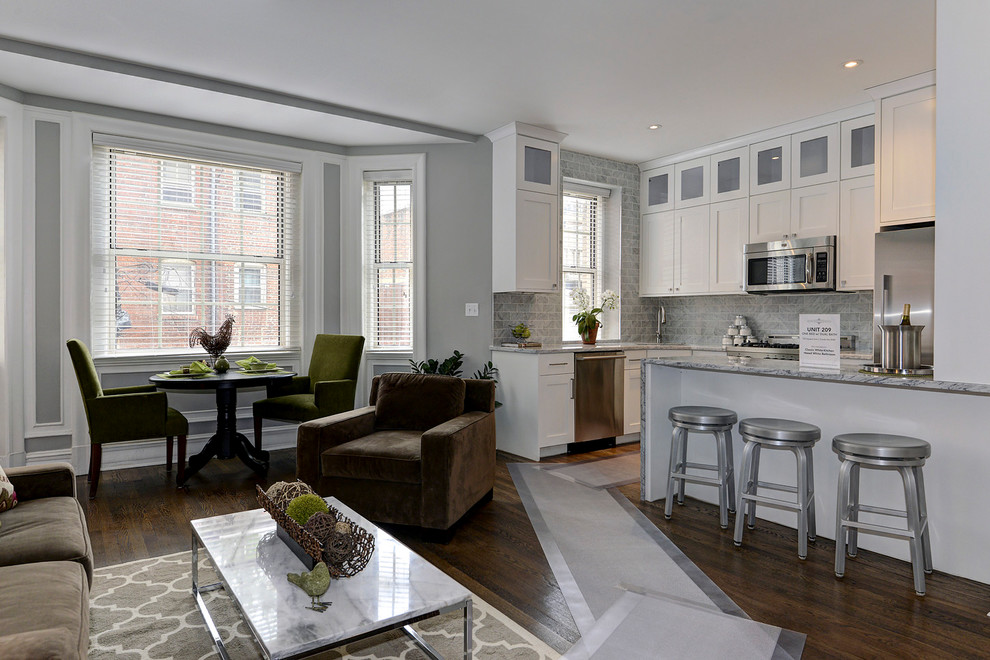 Example of a transitional home design design in DC Metro