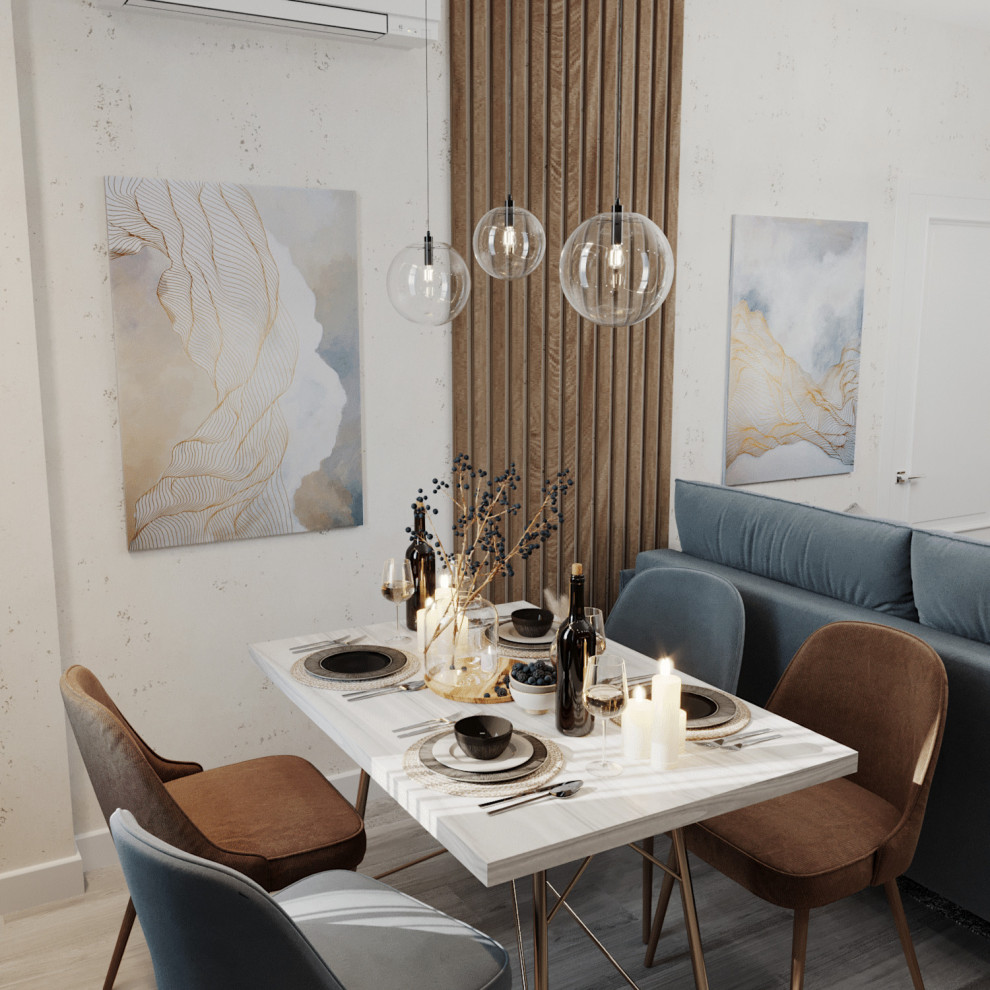 Дизайн кухни-гостиной