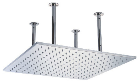 ALFI brand LED5014 20 Square Rain Shower Head Multi LED Polished S. Steel