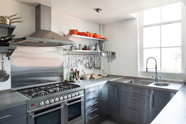 loft apartment London scandinavian-kitchen