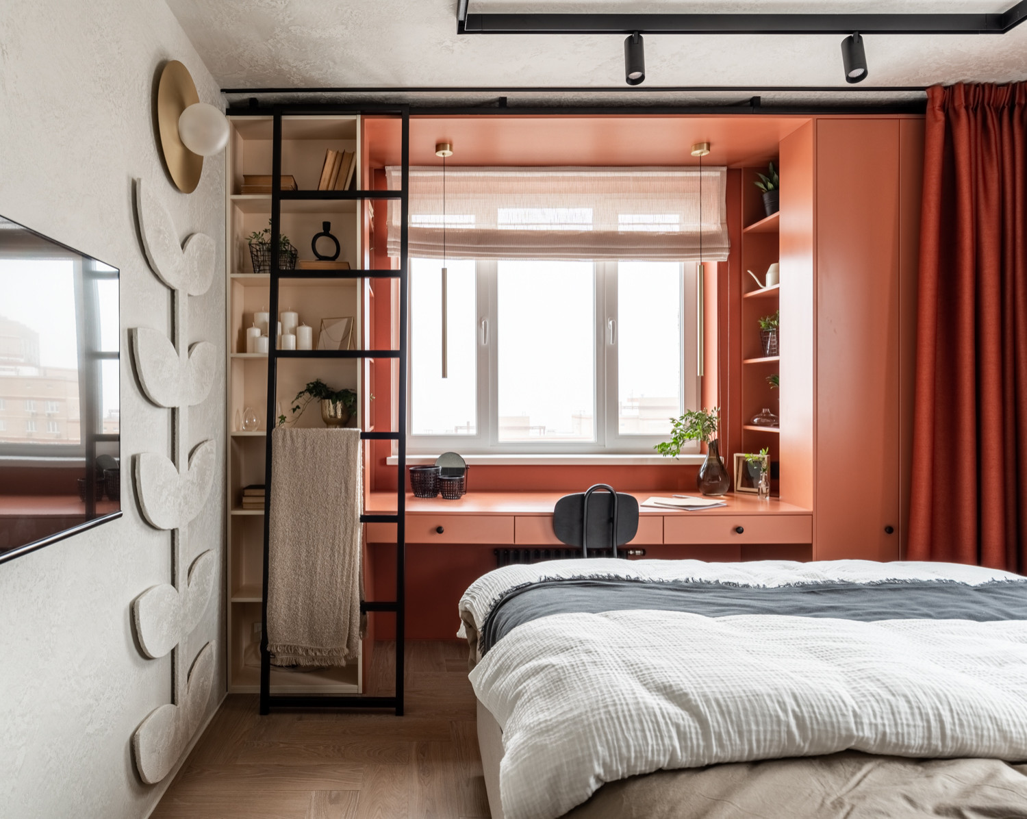 Спальня с огоньком