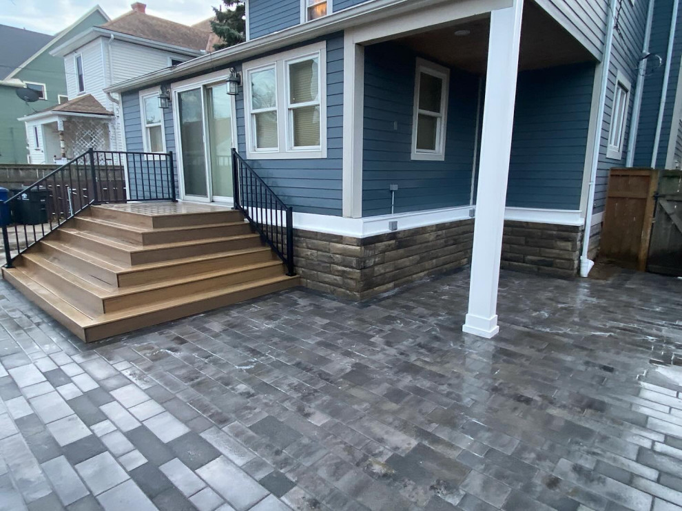 Horizontal fence & Decking