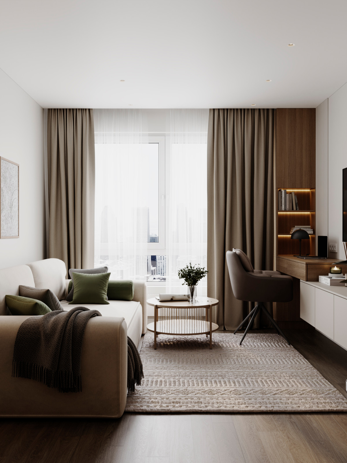 Интерьер квартиры от ПИК в ЖК Дмитровский парк