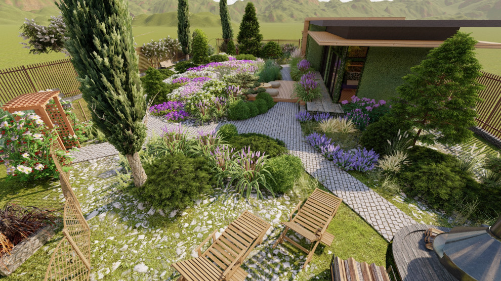 Каменистые устройства на участке 7 соток. "День/Ночь"