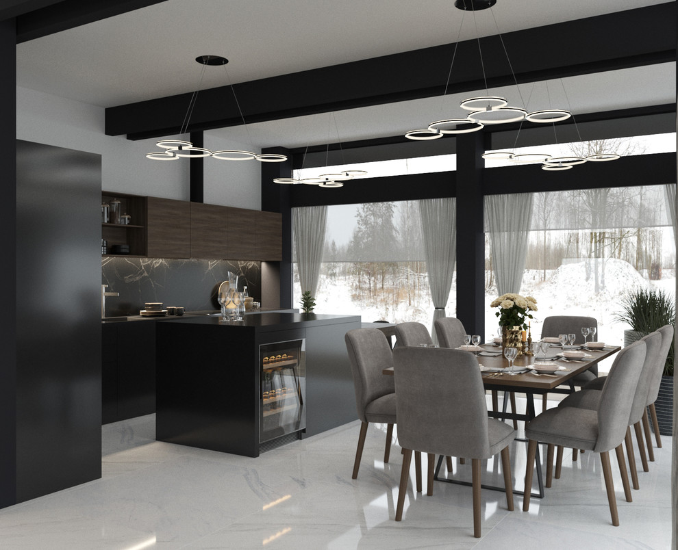 Проект первого этажа дома в г. Выборг, 100кв.м.