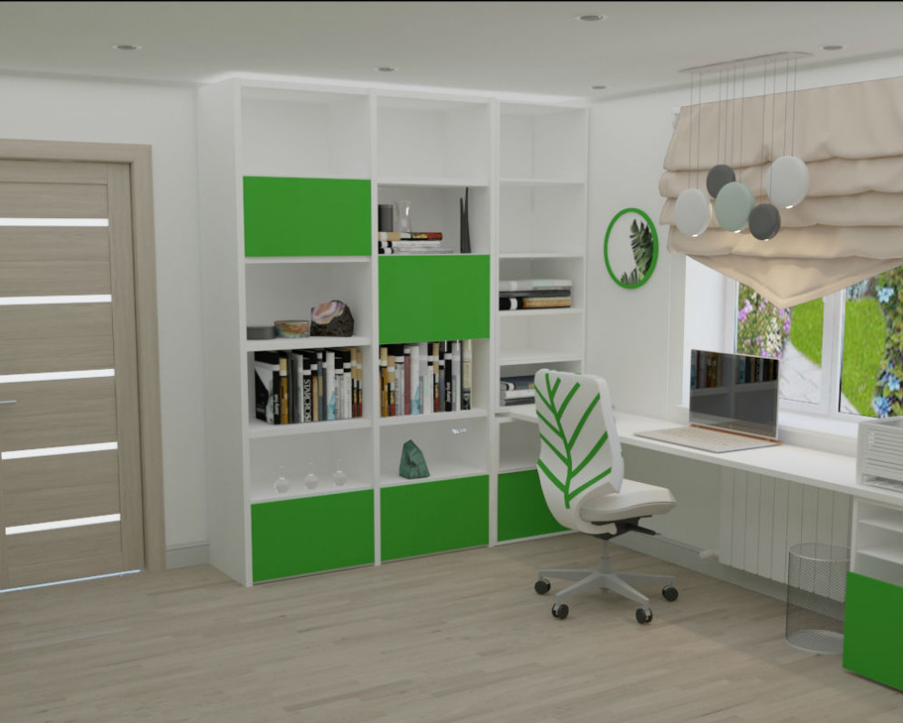 Дизайн-проект  2-го этажа дома в  ДНТ Зеленая поляна