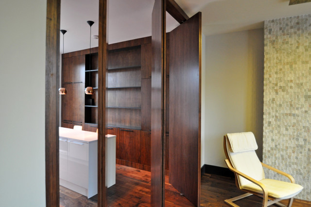 Walnut moderne-dagligstue