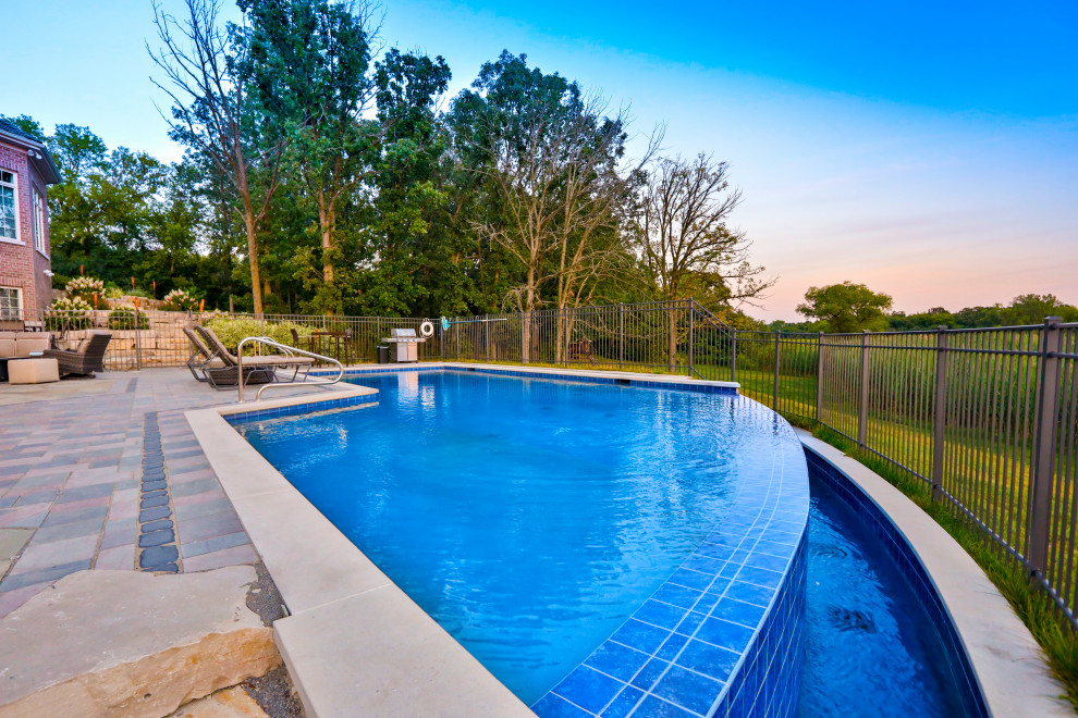 Inverness Infinity Pool Traditional Pool Chicago by Platinum