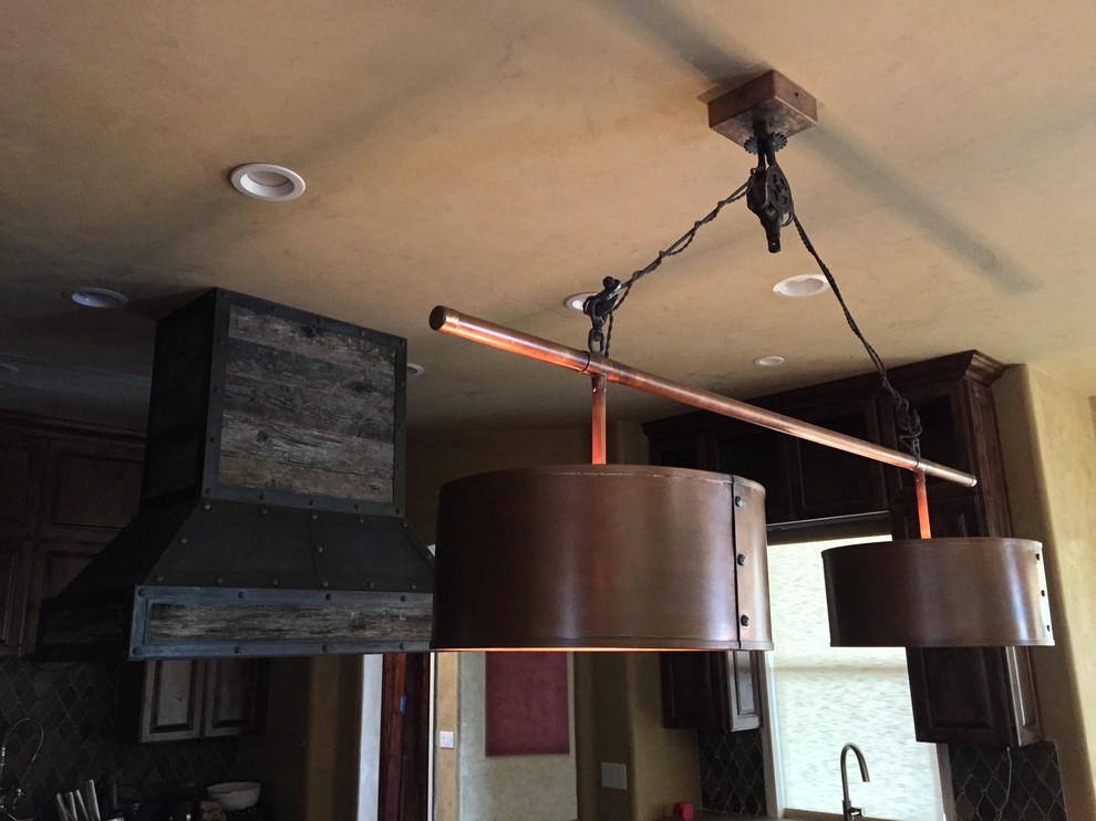 Inspiration for a rustic dining room remodel in Phoenix