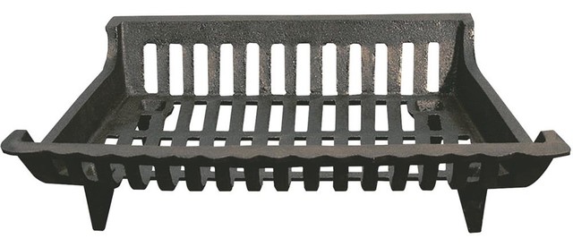 Hipp Hardware Plus Cast Iron Grate Transitional Fireplace