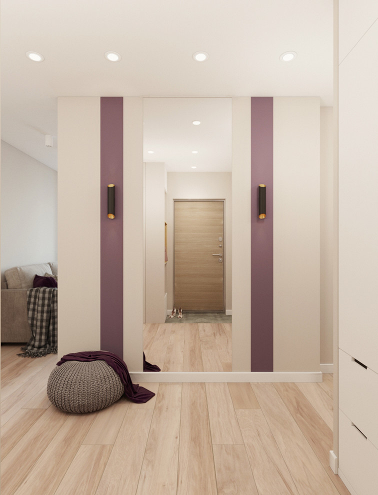 Дизайн двухкомнатной квартиры в лавандовых акцентах