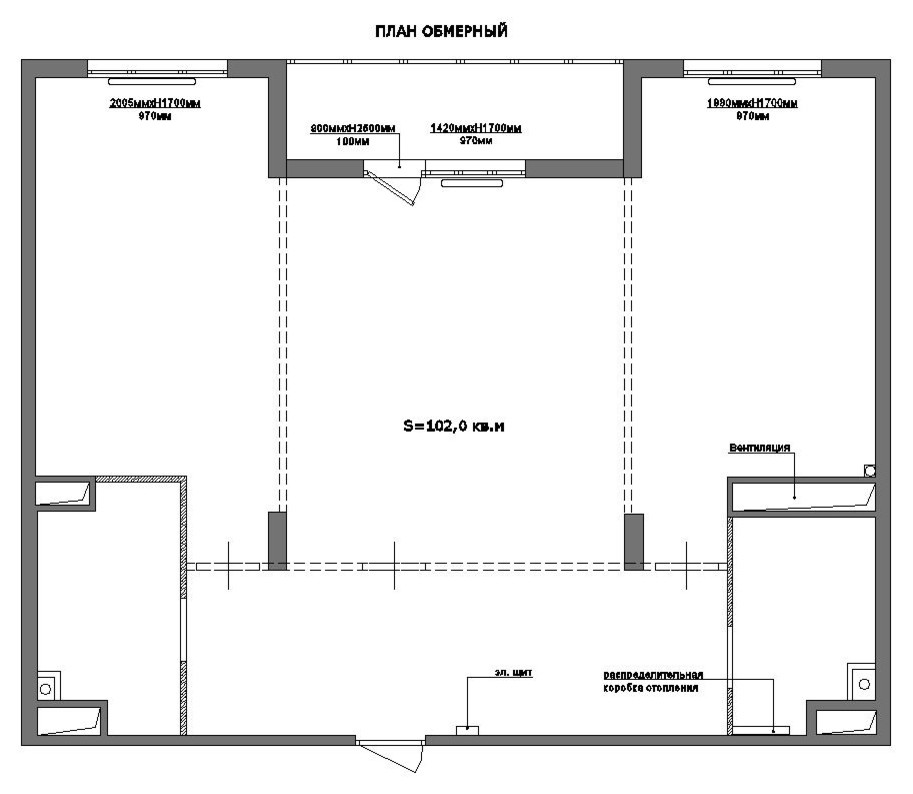 Обмерный план