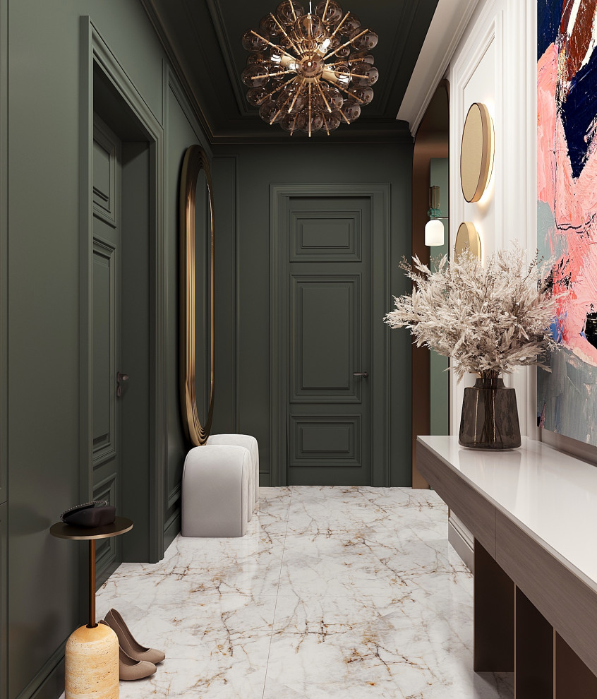 Яркие акценты.Квартира для большой семьи