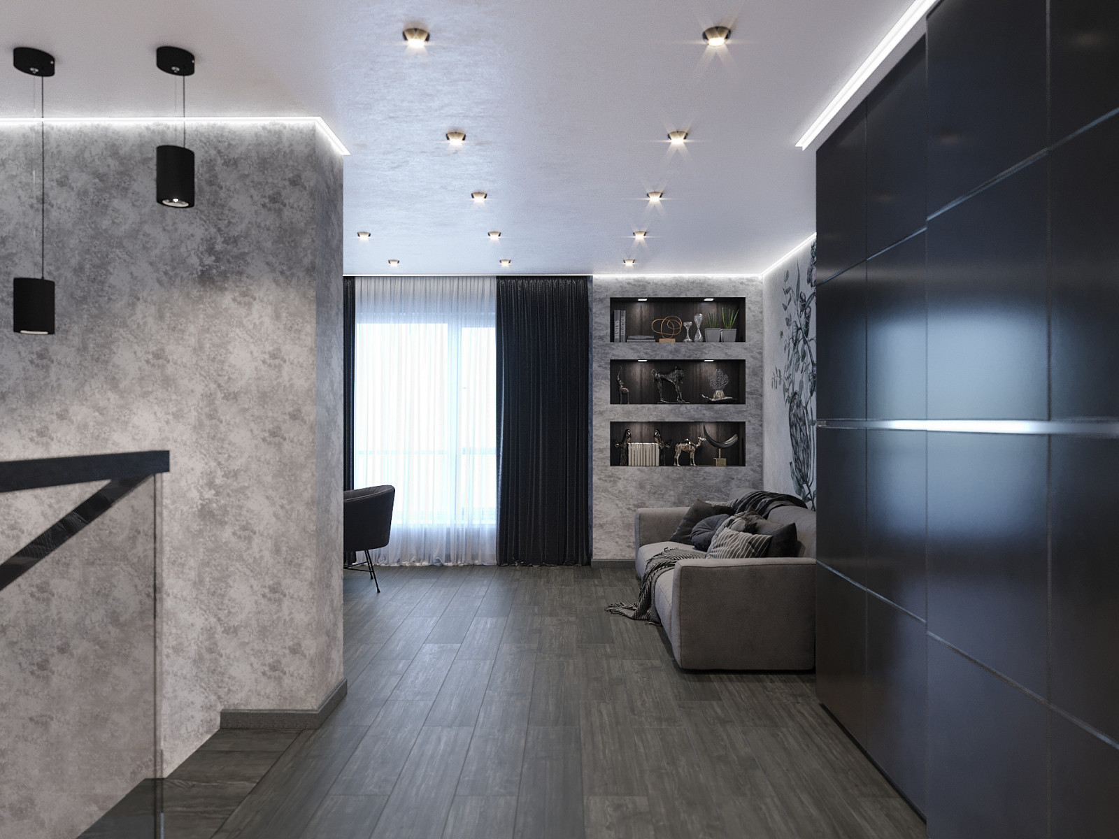 Крутейший дизайн интерьера таунхауса (дер.Кривцово)