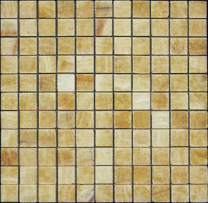 Pietra Naturale 1"x1" Jerusalem Stone Honey Onyx mosaic