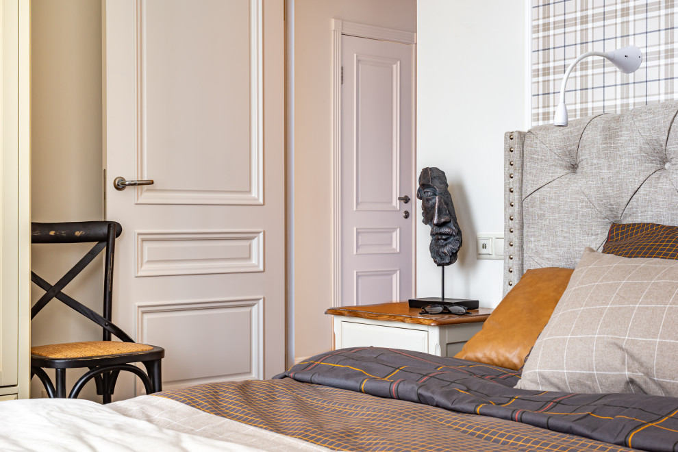 Спальня в тёплых тонах