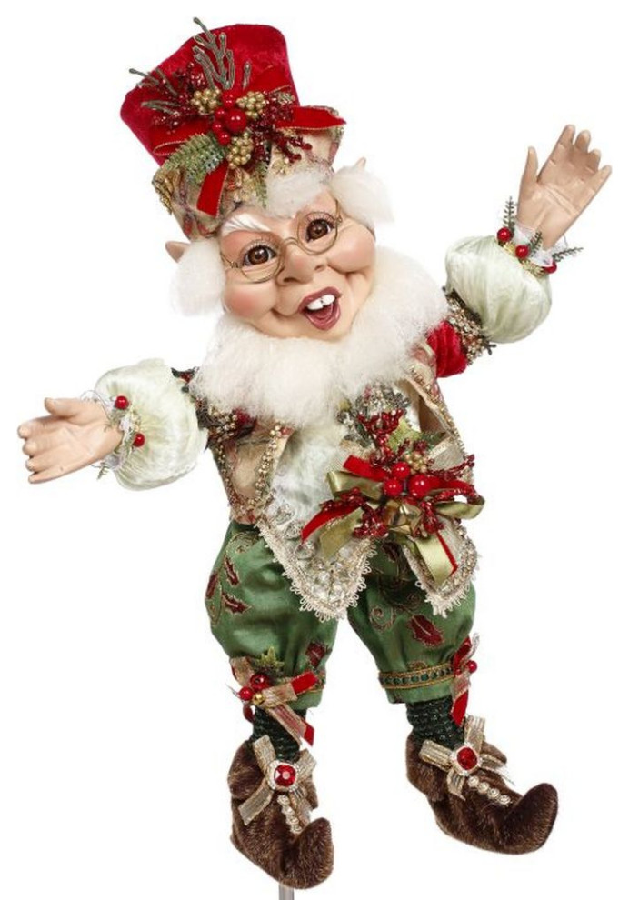 Mark Roberts Christmas 2023 Holly Berry Elf, Medium - Contemporary ...