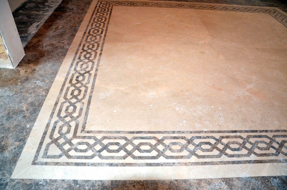 Апартаменты в современном стиле с применением мрамора