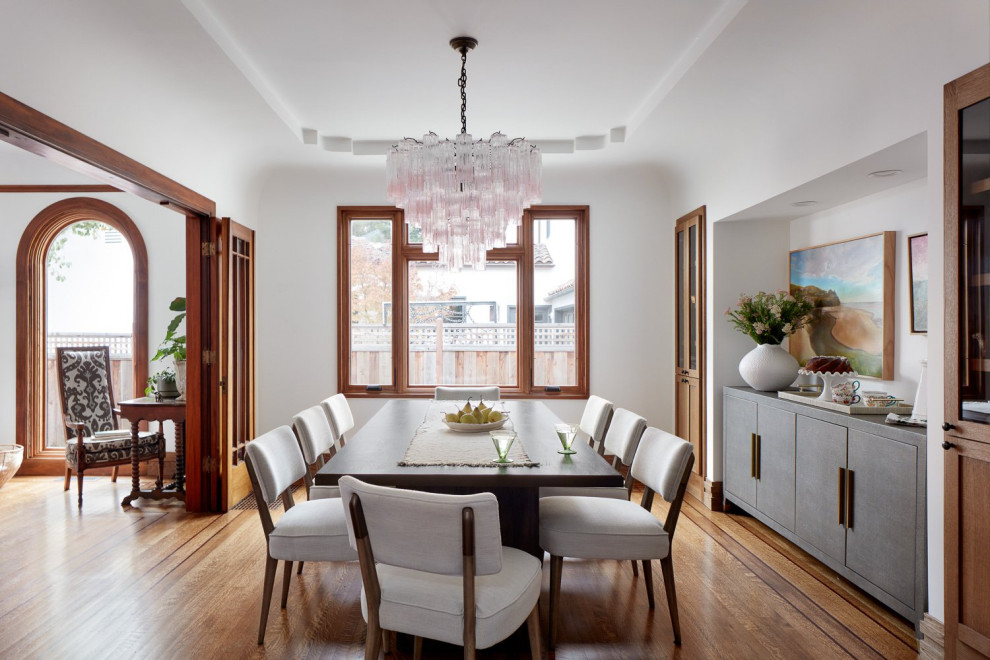 San Mateo Home Addition - Mediterranean - Dining Room - San Francisco ...