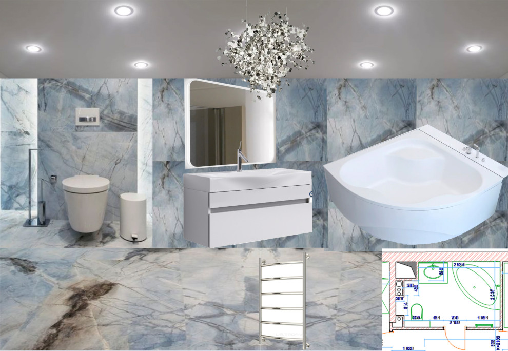 Квартира 96 кв.м коллажи