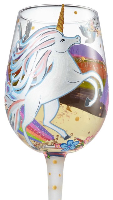 "Unicorn" Wine Glass