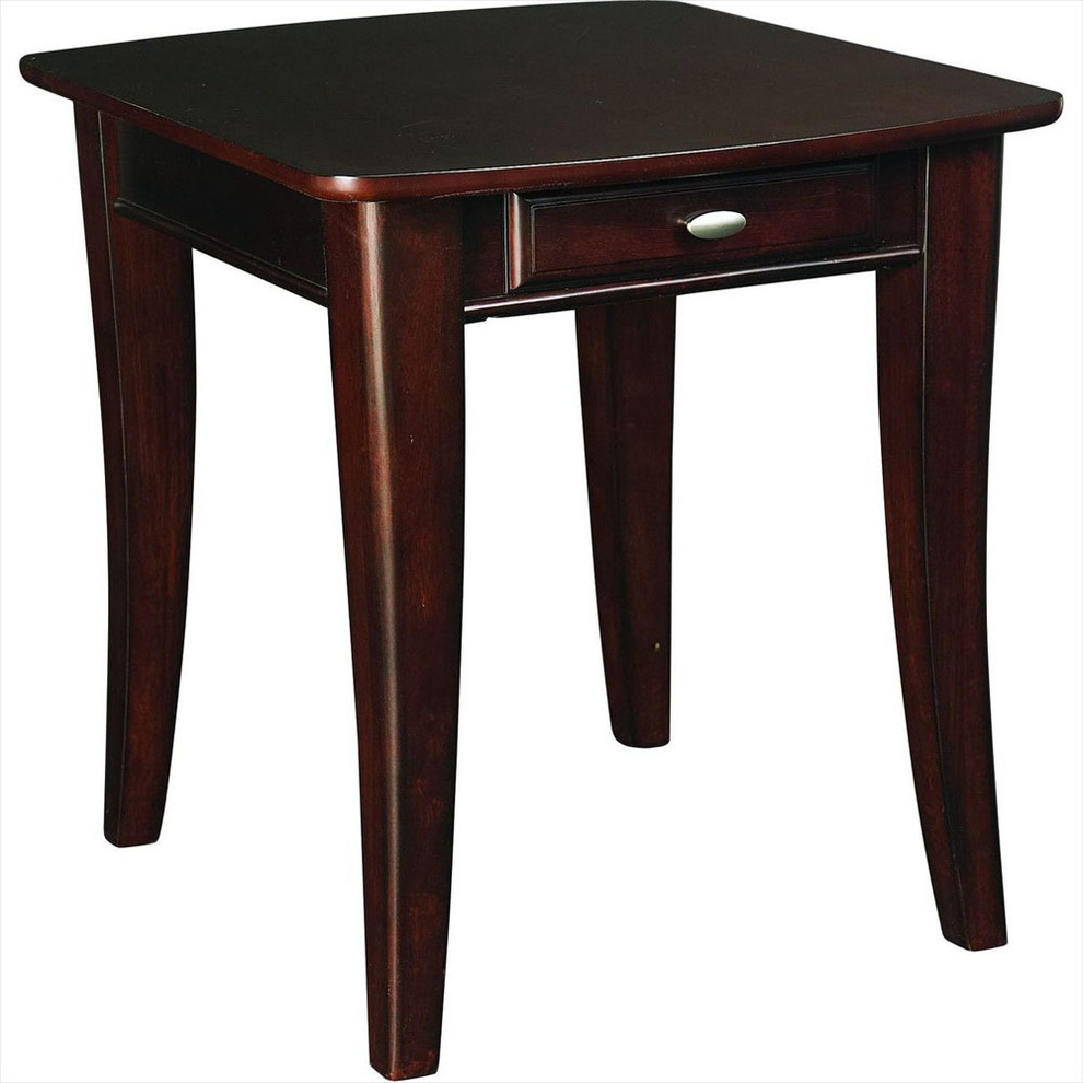 Enclave Rectangular End Table in Sable Finish