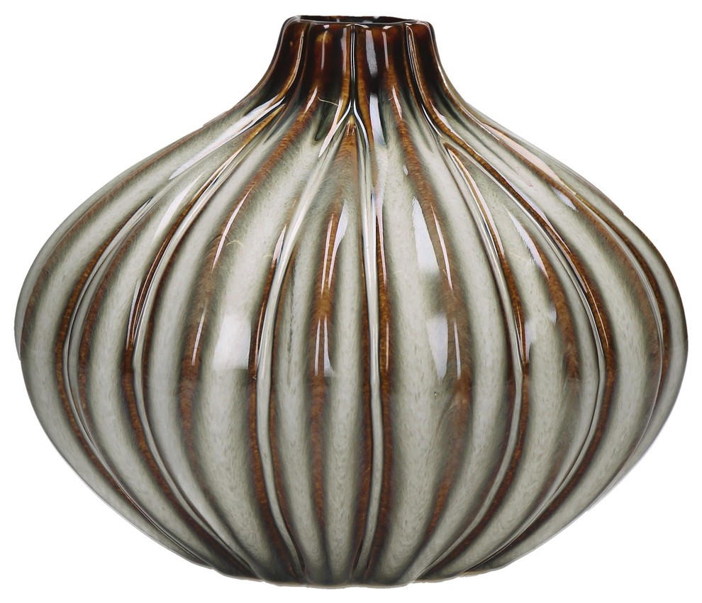Baia Round Ceramic Vase
