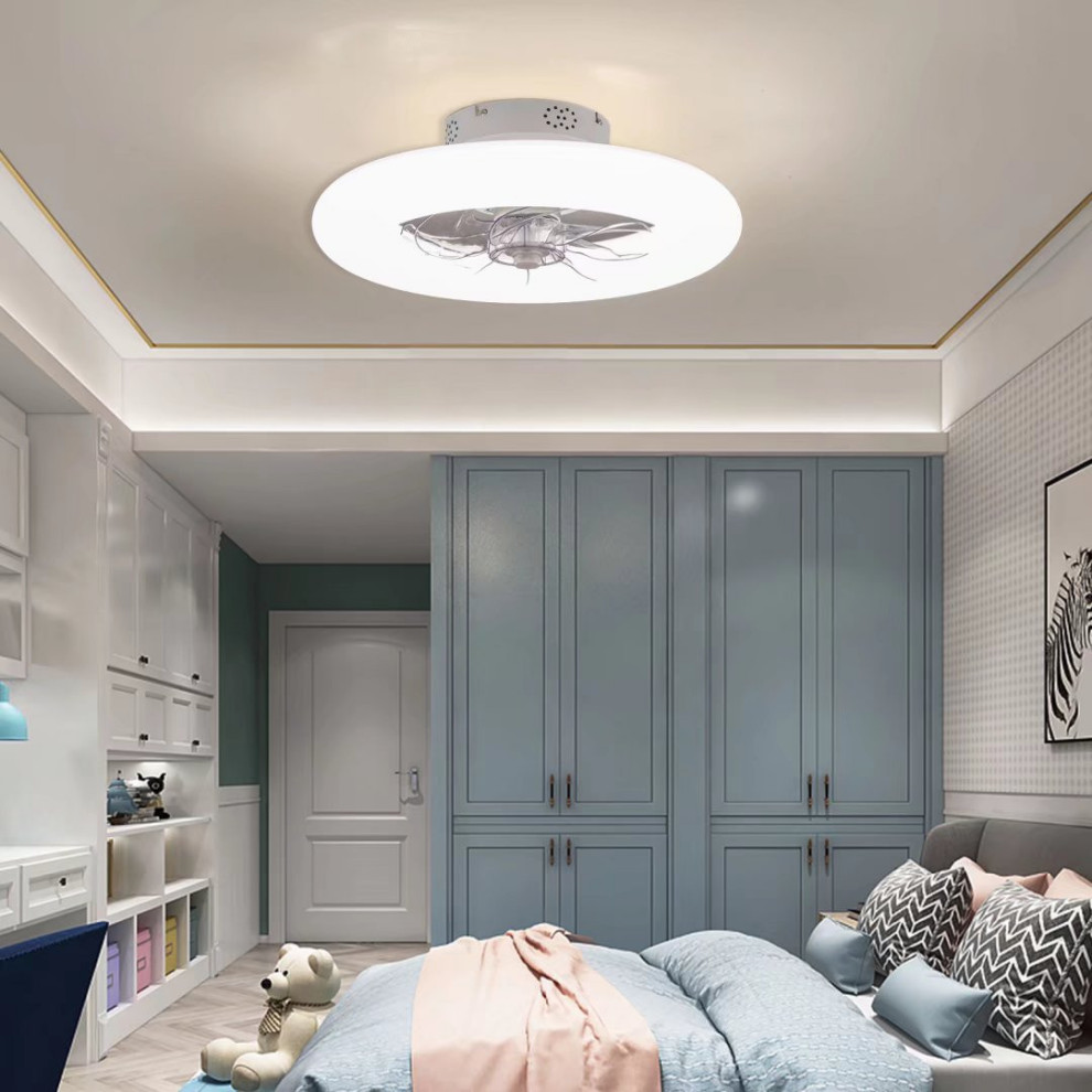 Image showcasing Minimalist Ceiling Fan and Light - Contemporary - Ceiling Fans - by ...