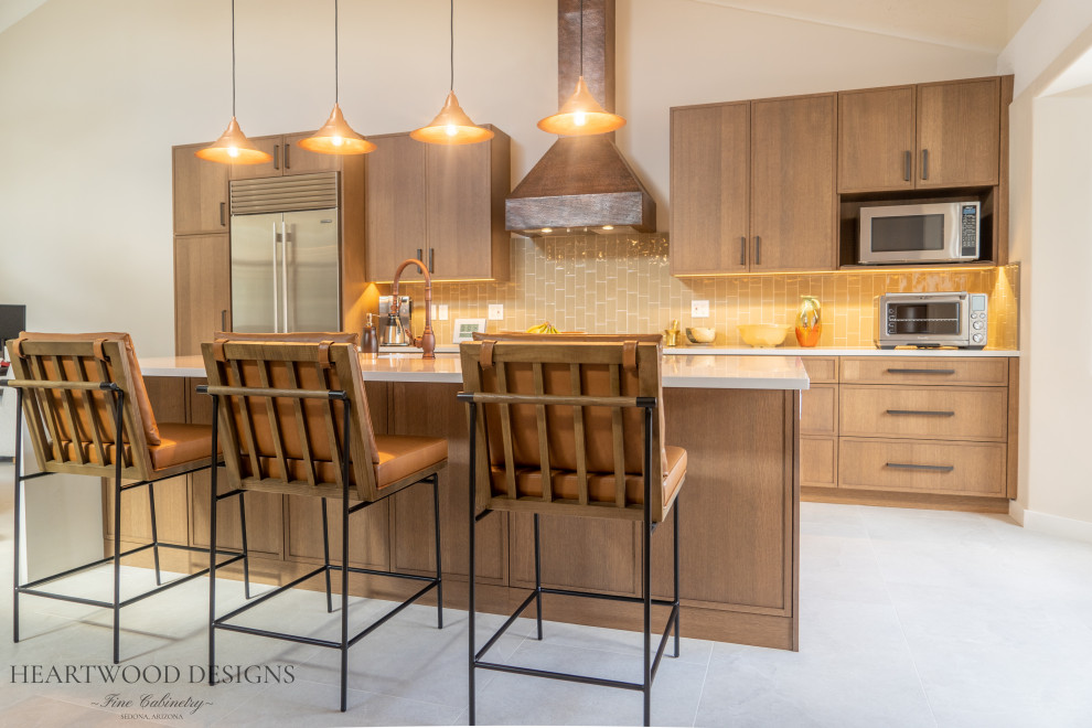 Example of a transitional kitchen design in Phoenix