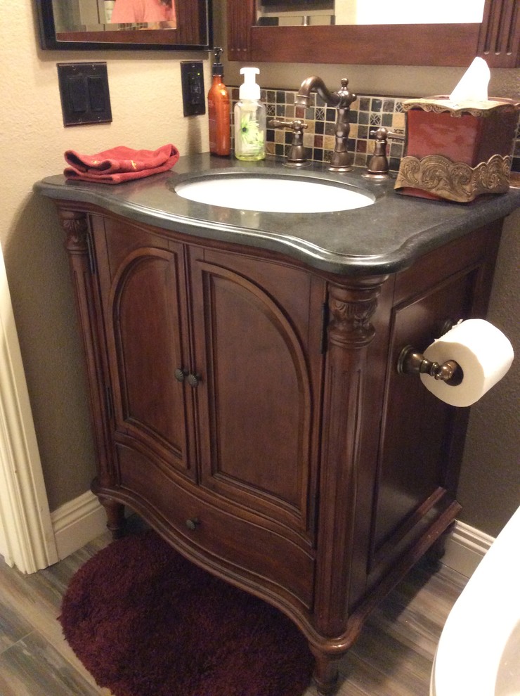 Example of a transitional home design design in Orange County