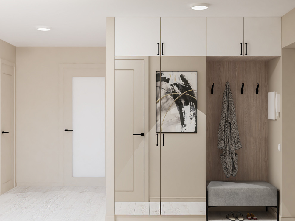 Вариант интерьера в светло-бежевых оттенках