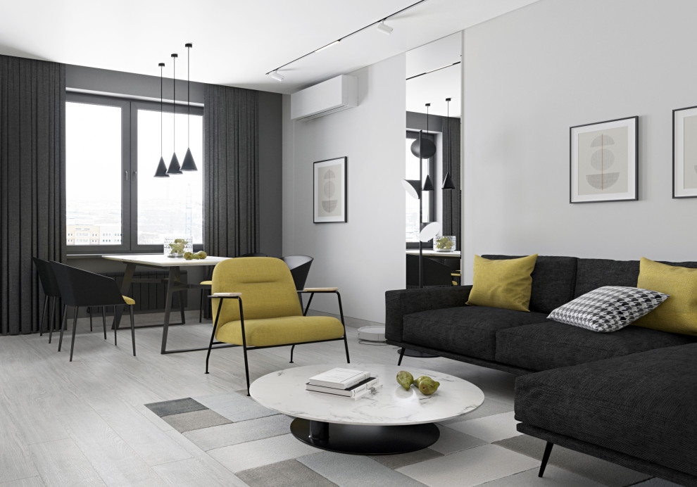 Квартира в монохромной гамме