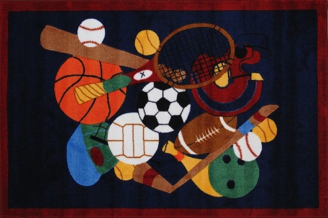 Kids Supreme Area Rug, Rectangle, Multi, 5'3"x7'6"