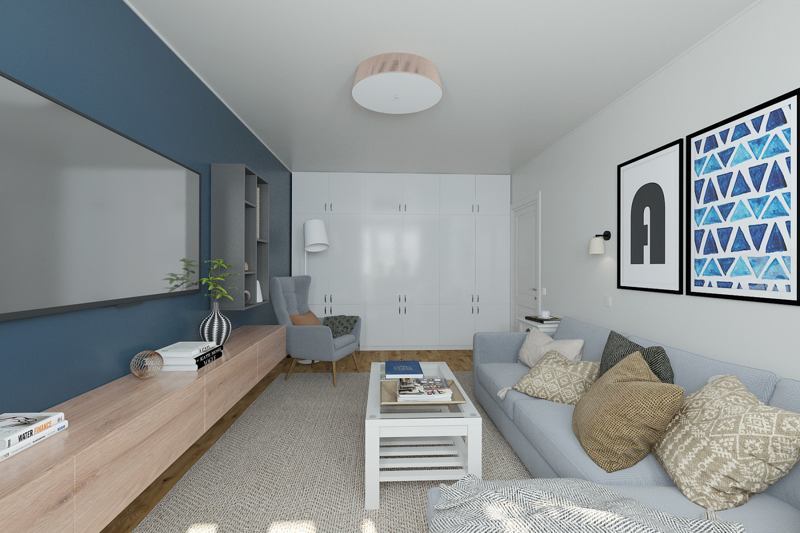 Дизайн четырехкомнатной квартиры 100 м2