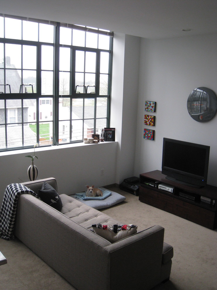 Modern living room in Houston.