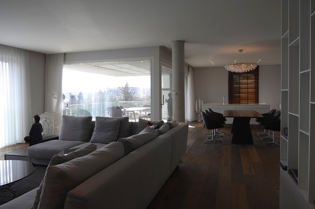 Penthouse-Feeling trendy-dagligstue