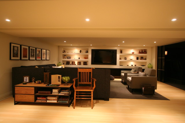 contemporary basement