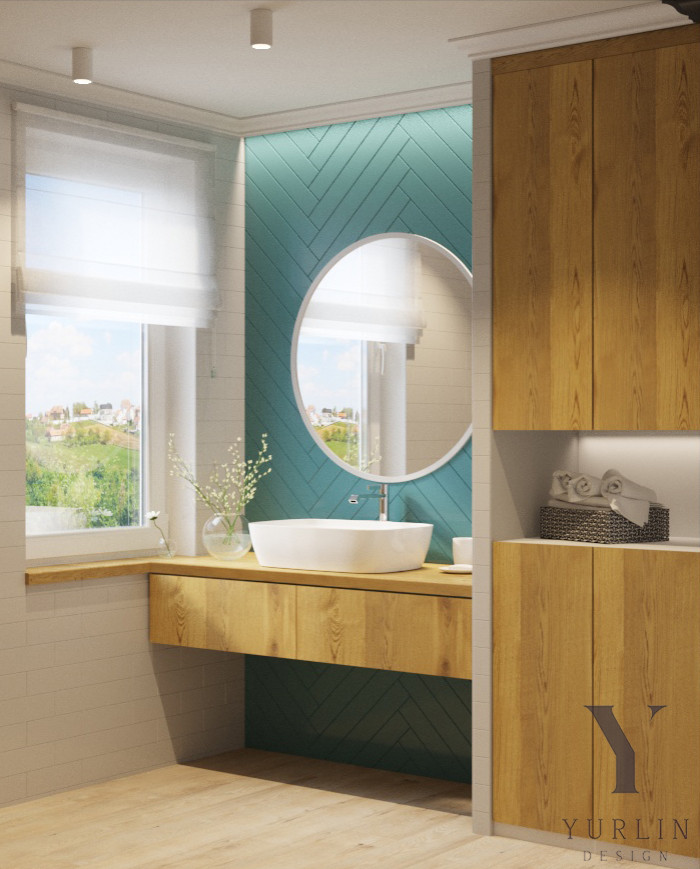 Дизайн проект кухни, гостиной и санузла