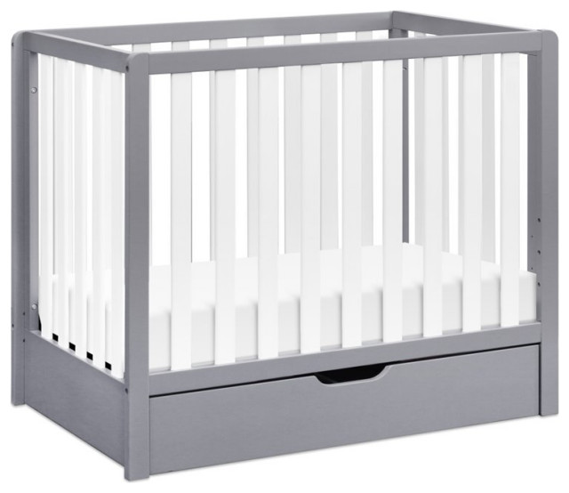 Carter's Colby 4in1 Convertible Mini Crib with Trundle in Gray and