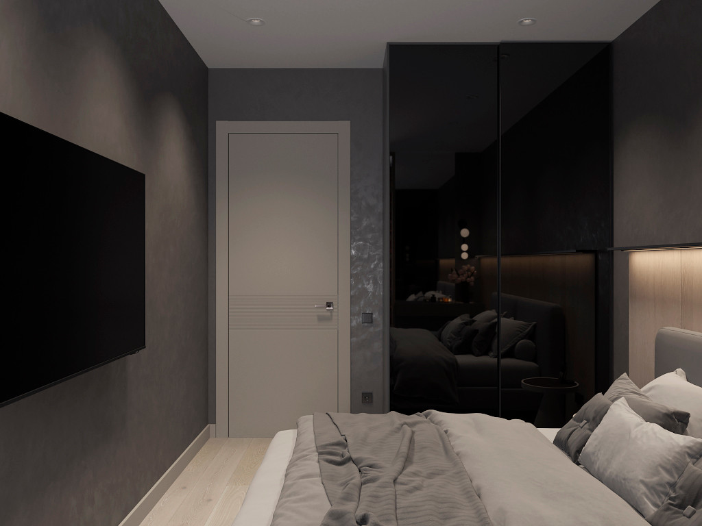 Проект спальни в стиле лофт