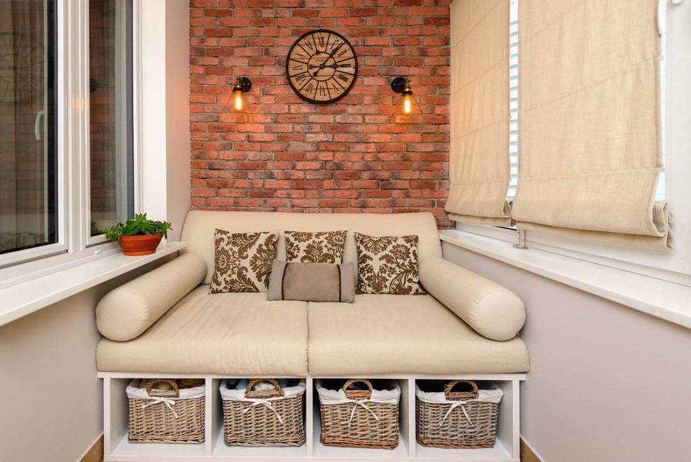 Красный кирпич в интерьере