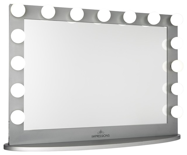 Hollywood Iconic Pro Bluetooth Vanity Mirror Contemporary Bathroom Mirrors By Impressions Vanity Company