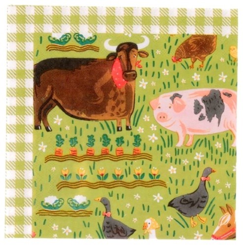 Jennies Farm Packable Bag – Cute Foldable Tote With Farm Animal Design, Perfect For Shopping Or Everyday Carry.