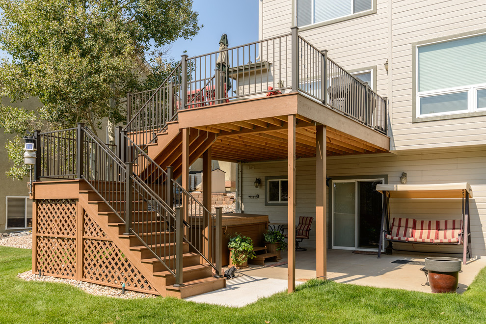 Inspiration for a transitional deck remodel in Denver
